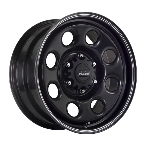 MAG WHEEL - SOFT 8 BLACK 17X8 6X139.7 STEEL WHEELS (SET OF 4)